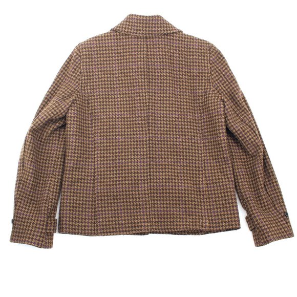 VTG Ralph Lauren LRL Hunting Jacket Plaid Tweed Houndstooth Boxy Riding Blazer - Picture 9 of 16